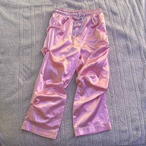 XS Baby Pink Satin Pants